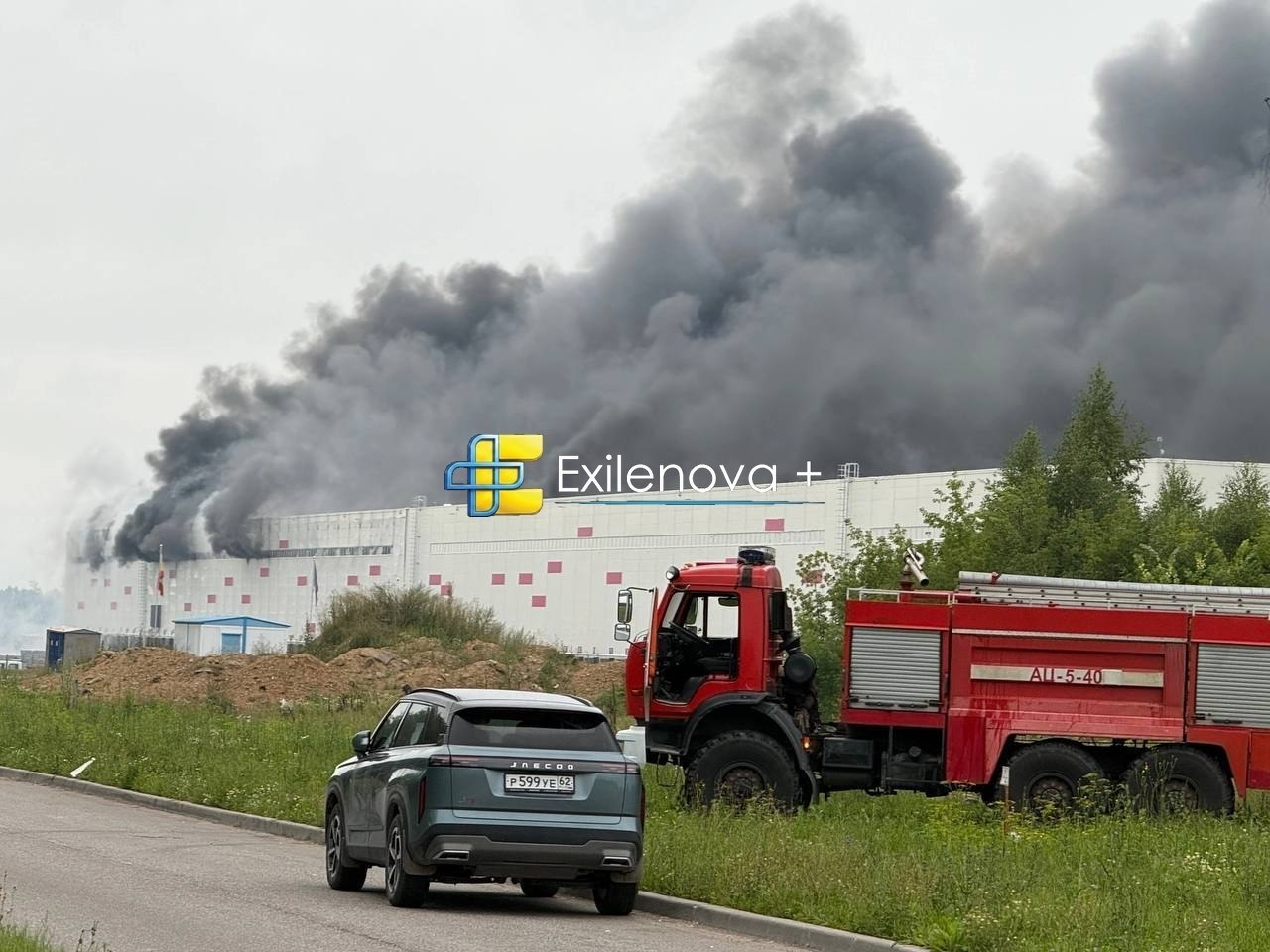 Drone swarm hits Russia's Ryazan, Wildberries warehouse and oil refinery erupt in flames