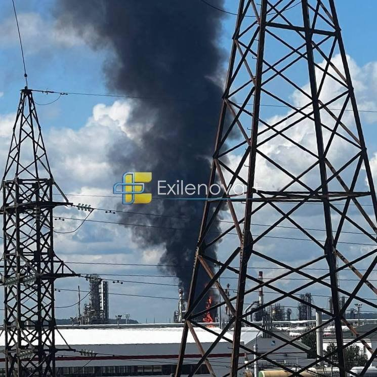 Massive fire breaks out at one of Russia’s largest oil refineries after drone strike