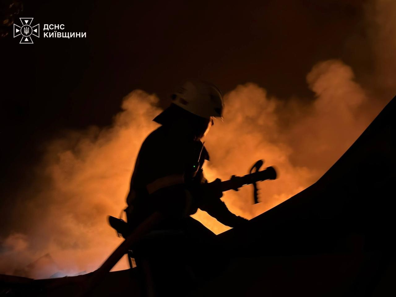 Kyiv region suffers heavy damage in overnight Russian attack
