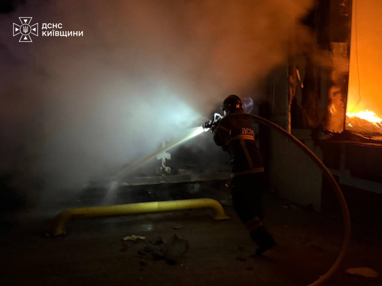 Kyiv region suffers heavy damage in overnight Russian attack
