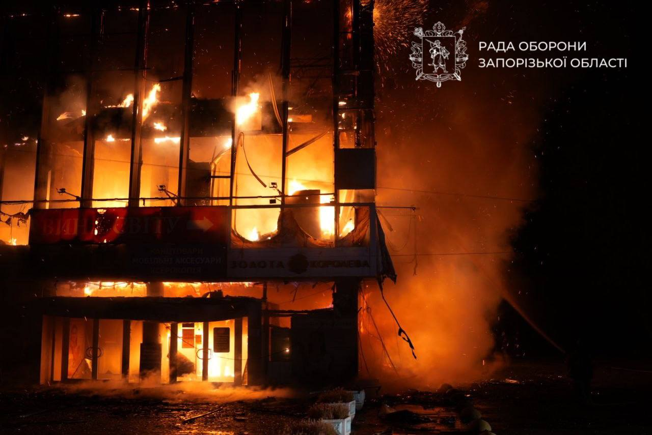 Zaporizhzhia struck by Russia: One injured, four objects damaged
