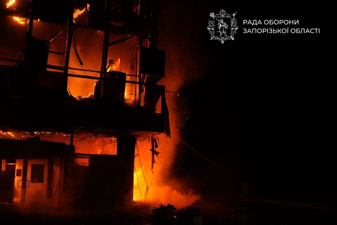 Zaporizhzhia struck by Russia: One injured, four objects damaged