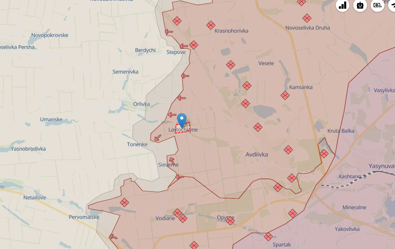 Ukrainian troops withdraw from Lastochkyne village in Donetsk region