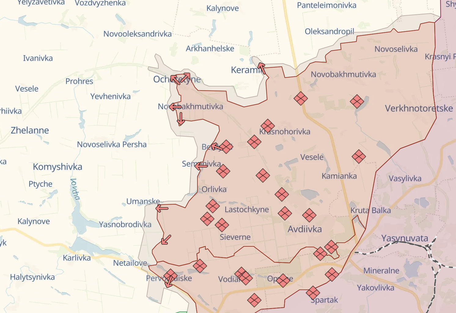 Russian troops advance west of Avdiivka accelerates - British Intelligence