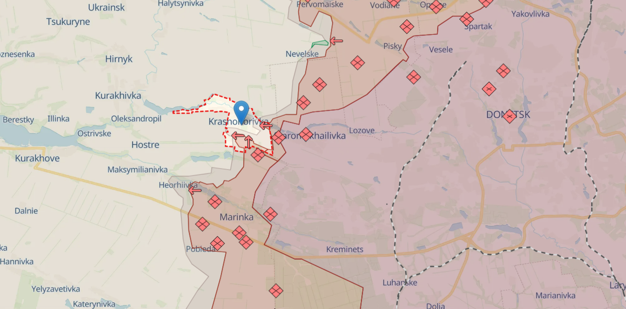 Police under fire evacuating wounded in Krasnohorivka, Donetsk region