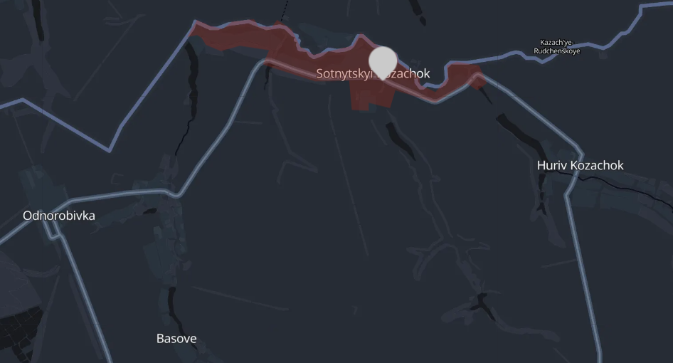 Ukrainian defenders pushed Russian forces out of Sotnytskyi Kozachok