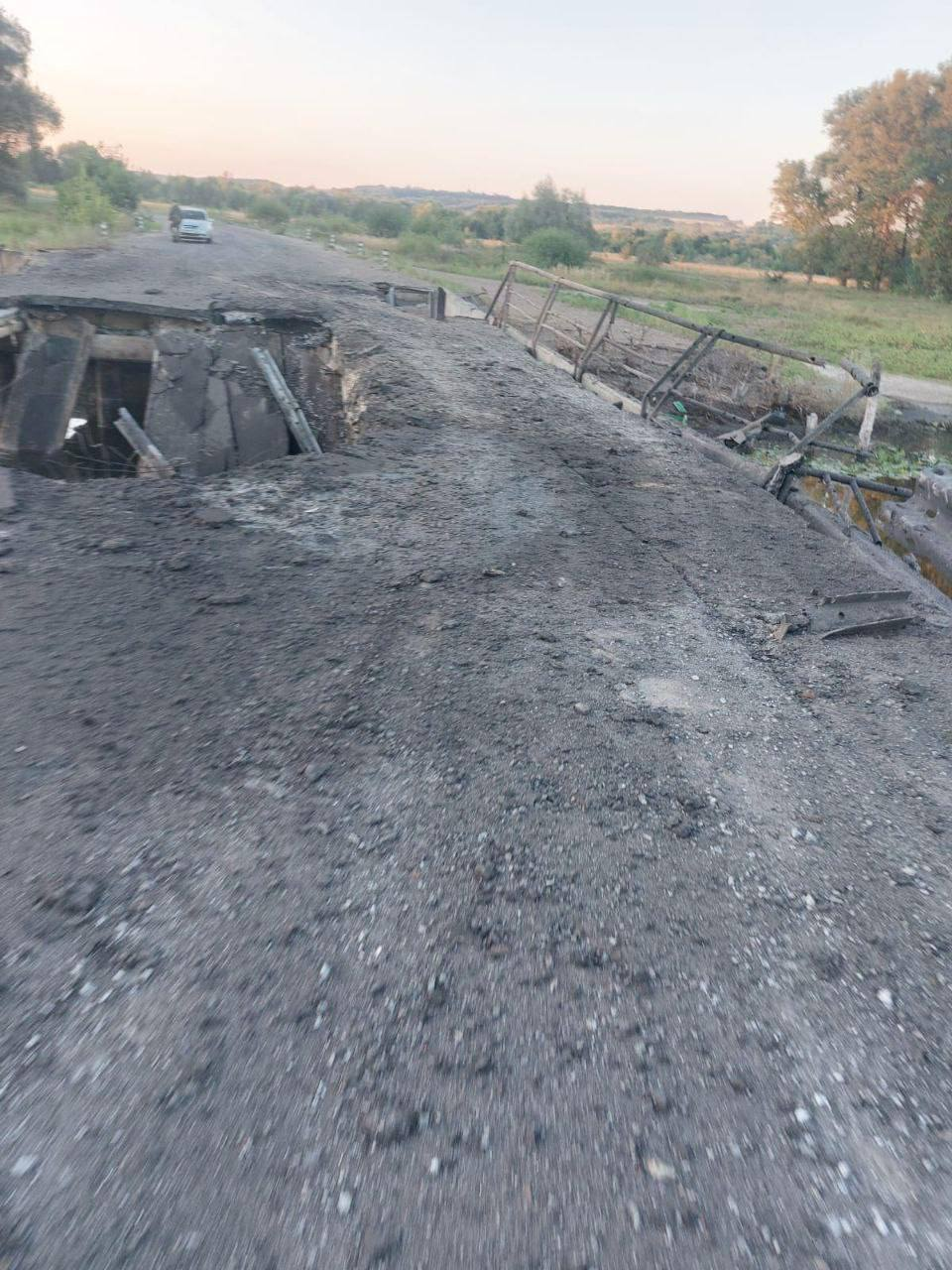 Russians claim Ukraine destroyed another bridge in Kursk region