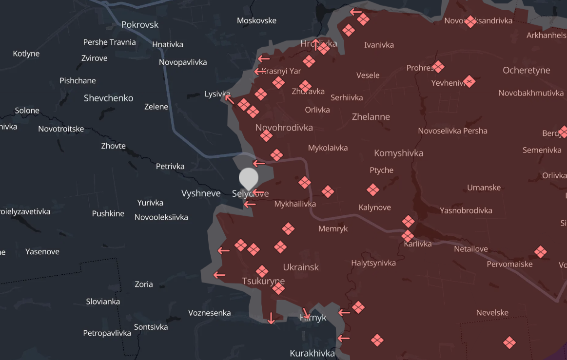 Battle for Selydove: Ukrainian troops push Russian infantry out of outskirts