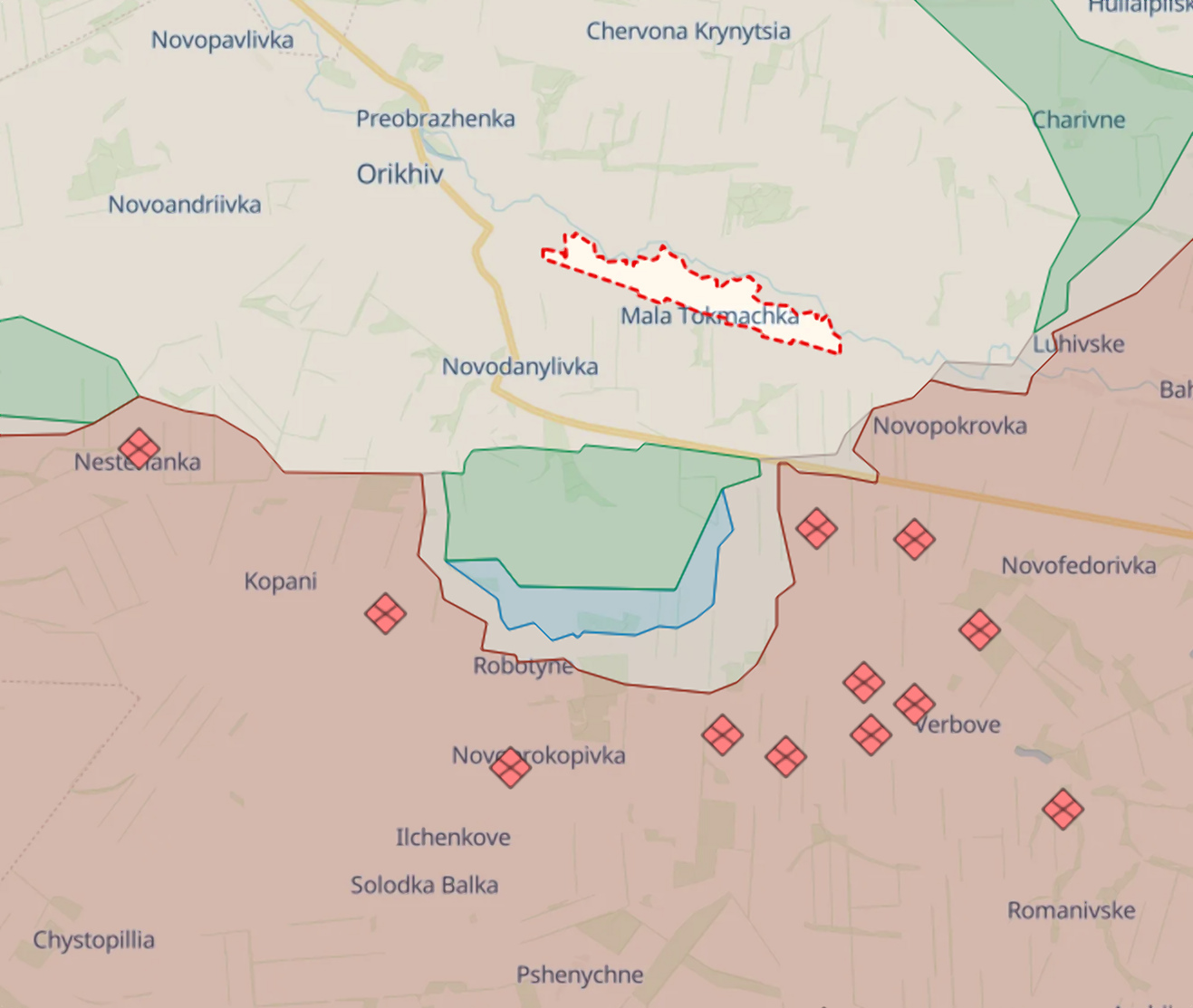 Ukrainian Armed Forces advanced near Robotyne, Urozhaine