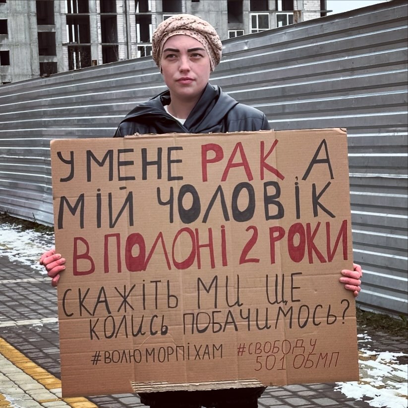 'I have stage 4 cancer, my husband has been in captivity for 2 years': How Ukrainian woman fights for her beloved