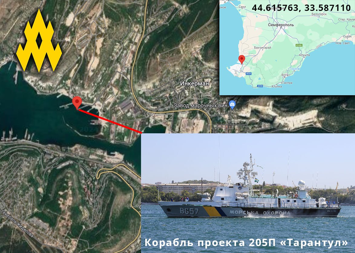 Russian patrol ship sinks in Sevastopol, guerrillas report