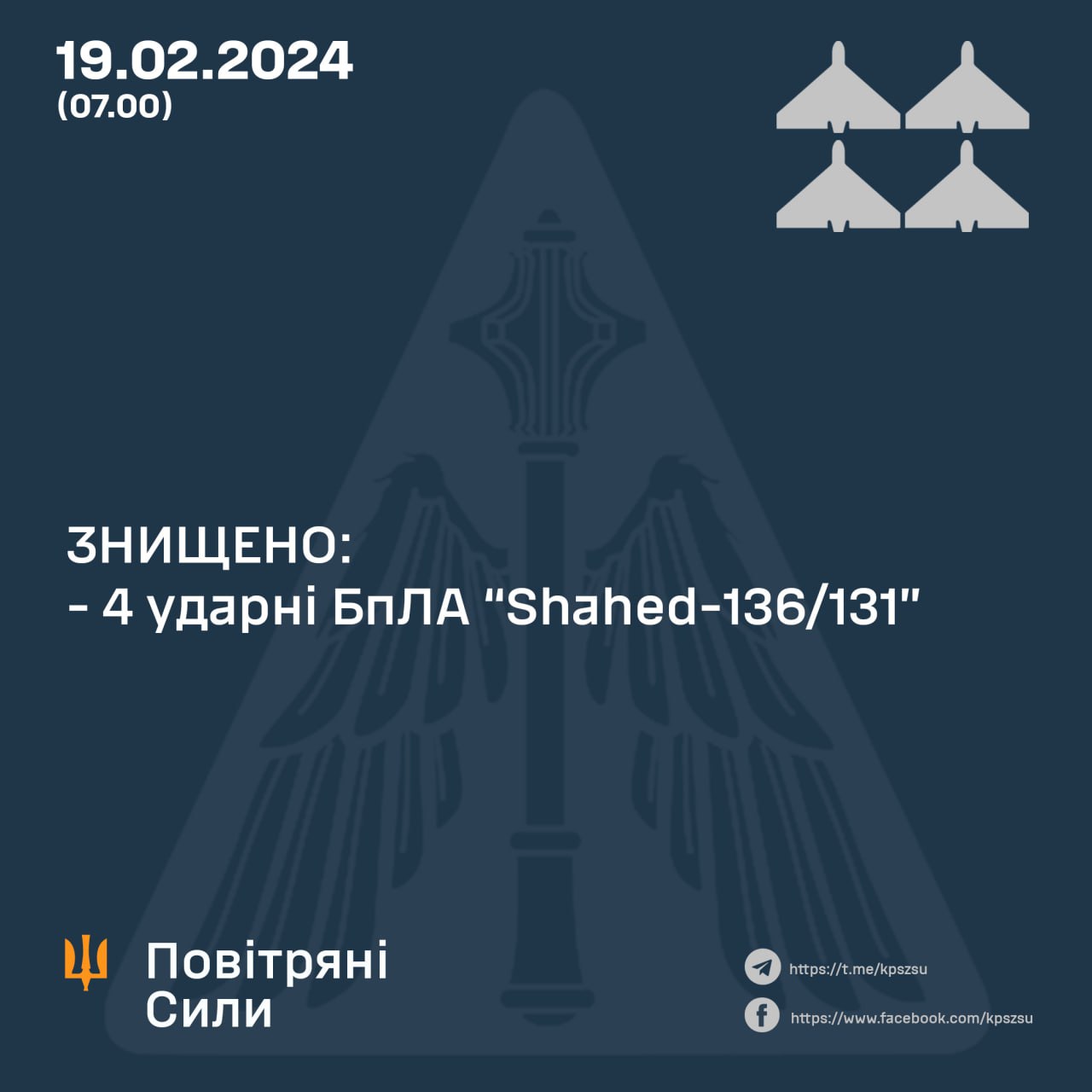 Russians attack Ukraine with Shaheds overnight: Air defense downs all drones