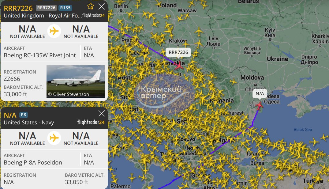 NATO sends 2 aircraft to Romania for surveillance on Crimea