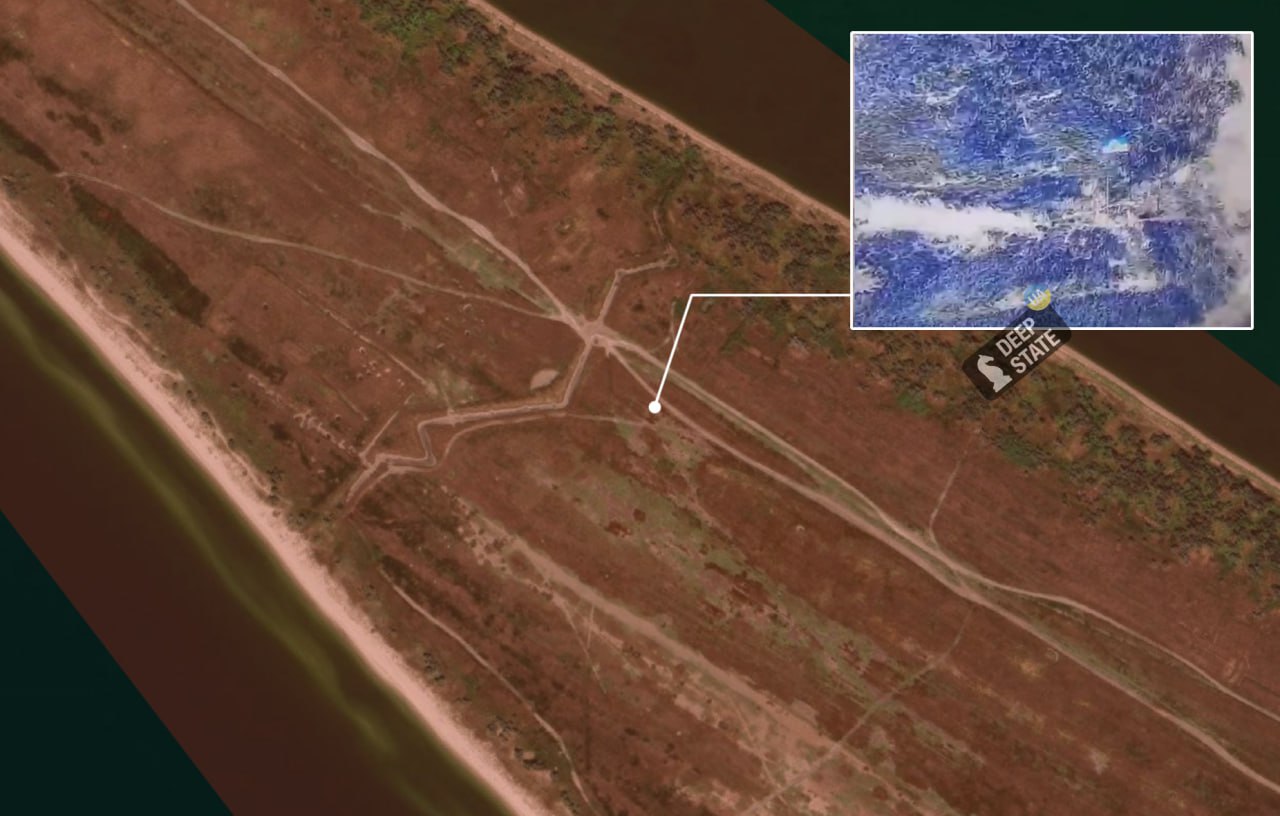 Ukrainian flag raised on Russian-occupied Kinburn Spit after intelligence raid