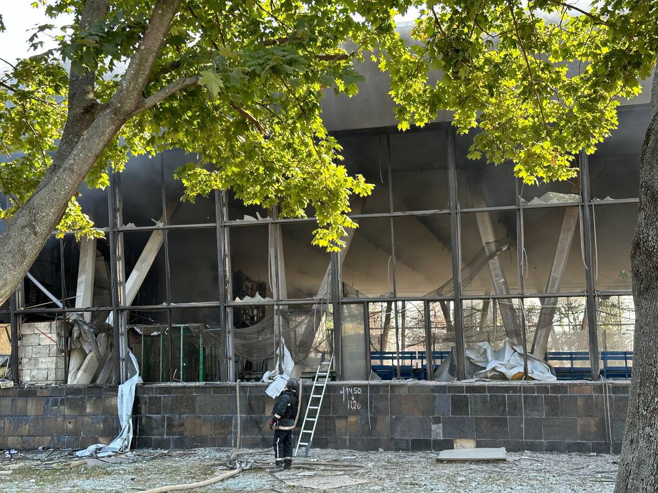 Russian shelling of Kharkiv: Shopping center, Sports Palace, and delivery office hit