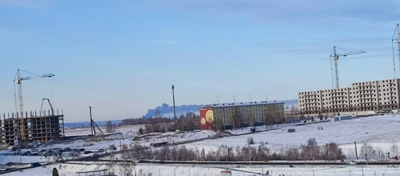 Industrial workshop ablaze near Russian Krasnoyarsk