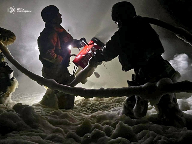 Russia massively strikes Ukraine's Kyiv region: Villages left without gas, fire at factory