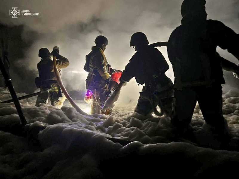 Russia massively strikes Ukraine's Kyiv region: Villages left without gas, fire at factory