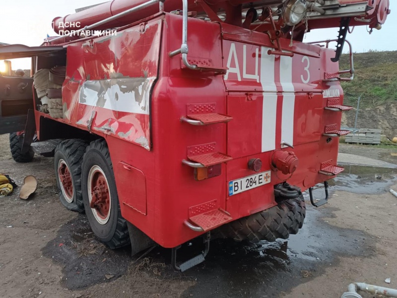 Russia strikes Ukraine's firefighters in Poltava region