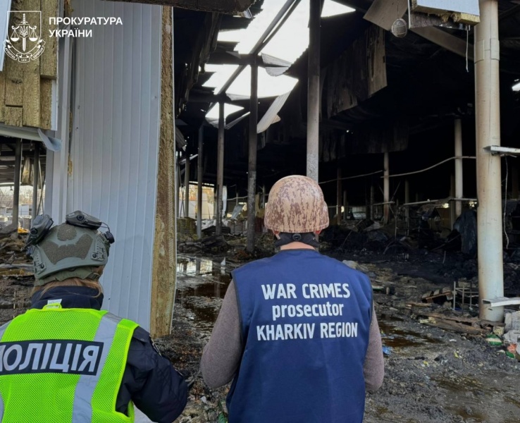 Russia massively strikes Ukraine's Chuhuiv with drones: Warehouse destroyed