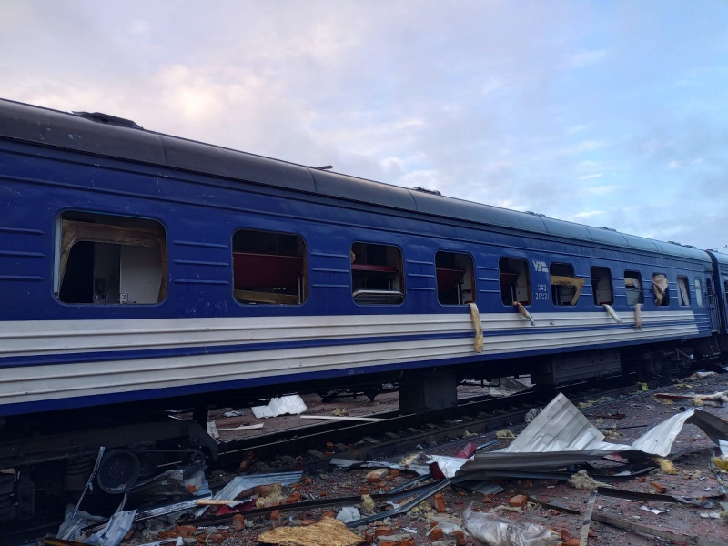 Russia strikes Ukraine's railway infrastructure: Aftermath revealed