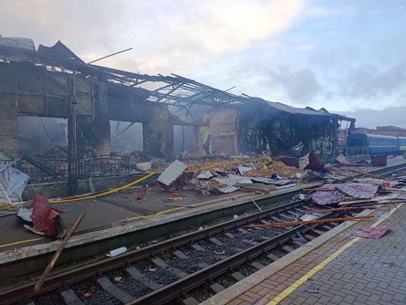 Russia strikes Ukraine's railway infrastructure: Aftermath revealed