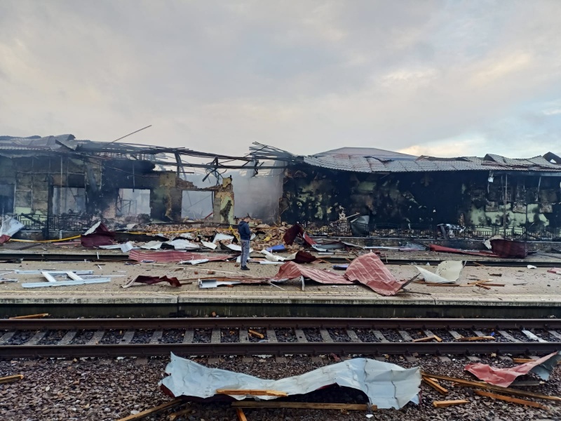 Russia strikes Ukraine's railway infrastructure: Aftermath revealed