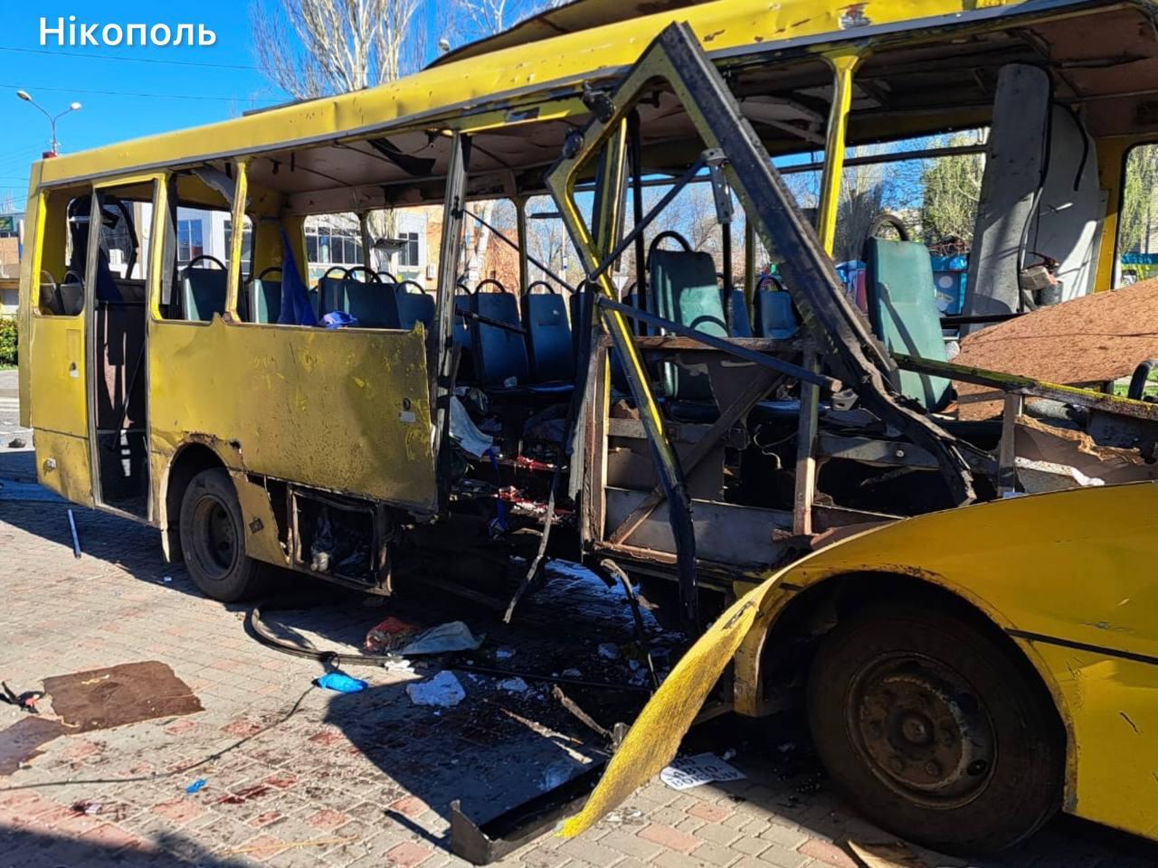 Russia strikes civilian bus in Ukraine's Nikopol, multiple killed and injured reported