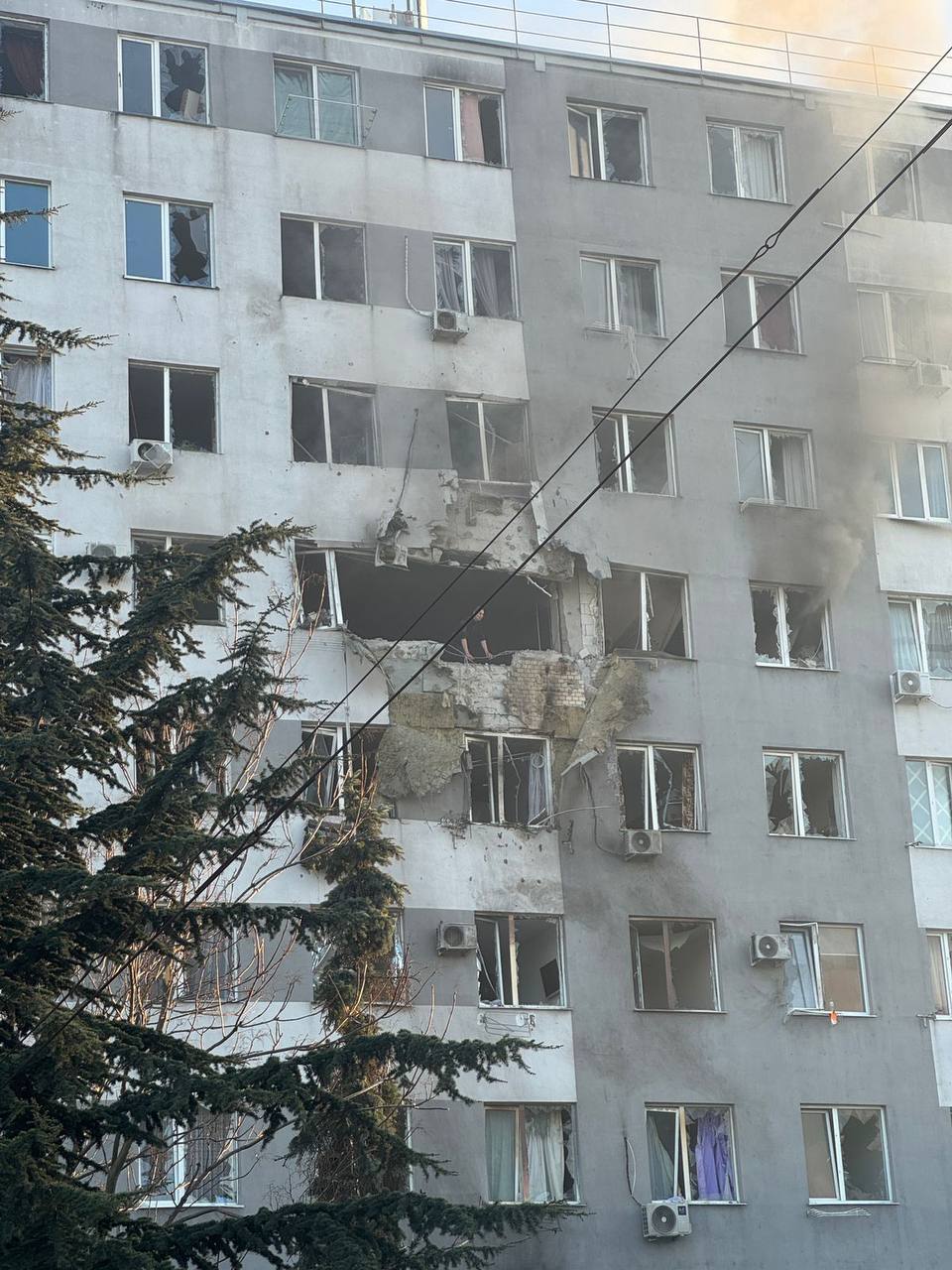 Russian drone hits apartment building in Odesa, casualties reported