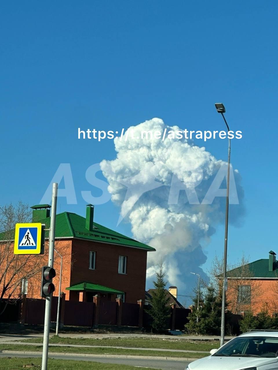 New explosion in Russia's Perm triggers toxic leak, white mushroom cloud rises overhead