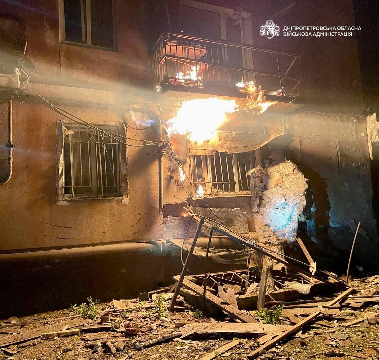 Russian attack on Ukraine's Dnipro leaves casualties, homes damaged