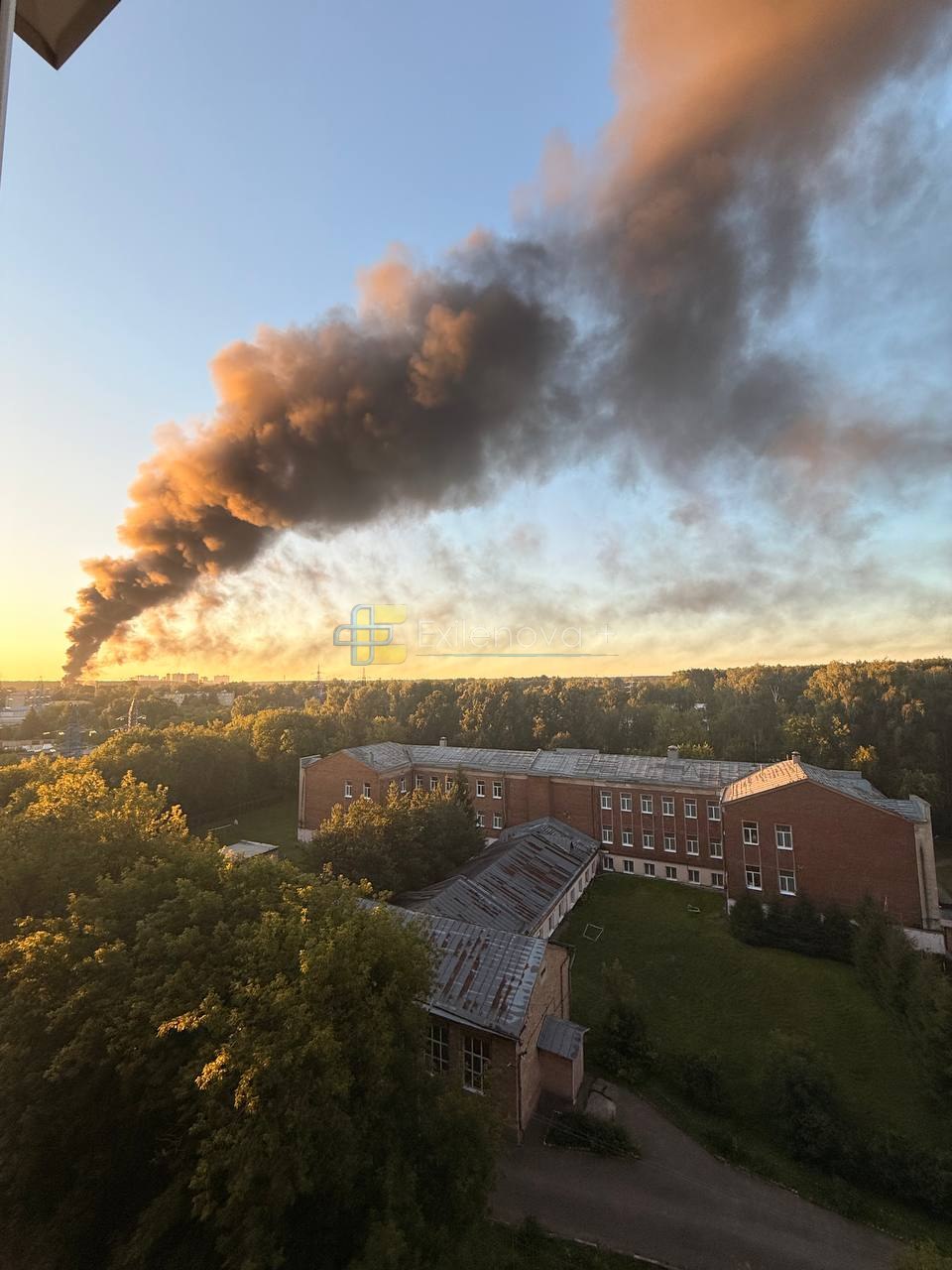 Massive fires erupt in Moscow region after strike on warehouses and oil depot