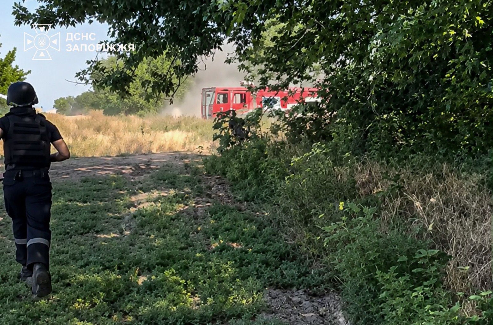 Russia strikes Ukraine's firefighters battling blaze in Zaporizhzhia: Casualties reported