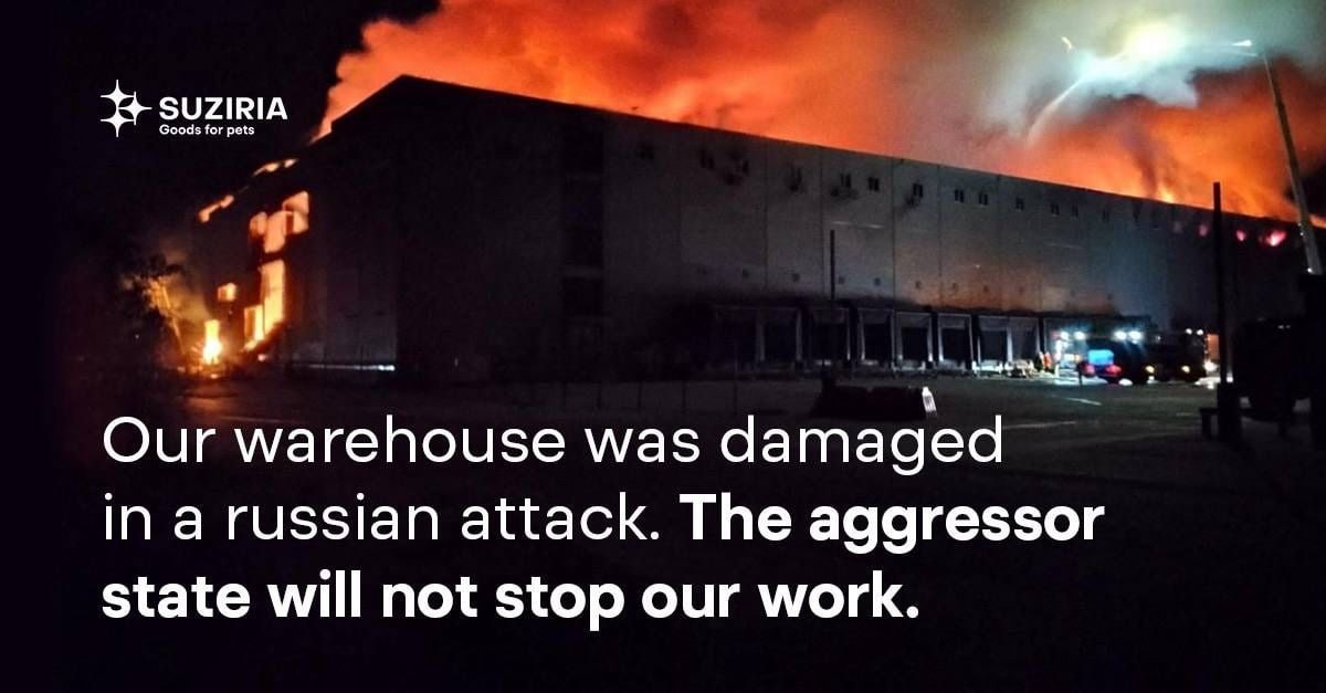 Russia destroys pet store chain warehouses in Ukraine's Kyiv region