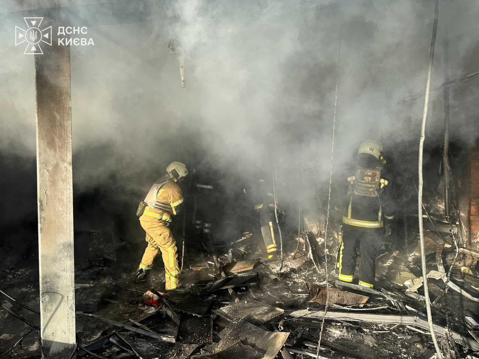 Russia heavily strikes Kyiv, killing one and hitting gas stations, businesses, and store