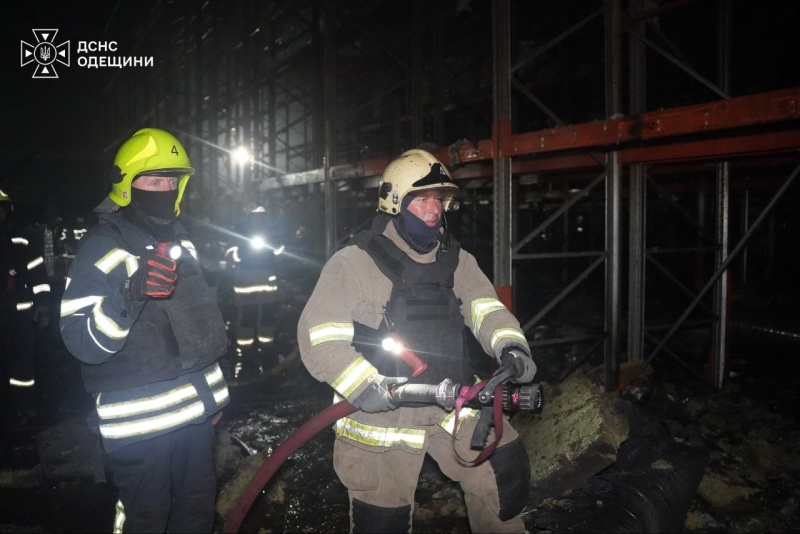 Russia strikes Ukraine's Odesa region, setting food warehouses ablaze