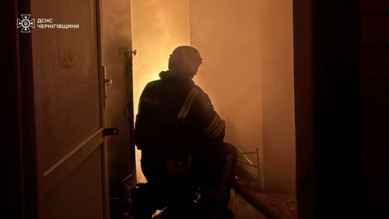 Russia strikes Ukraine's Chernihiv region overnight: Fire erupts, house destroyed