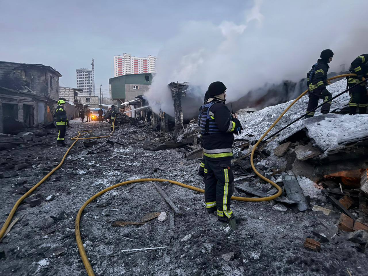 Blackouts, fires and civilians under rubble: Aftermath of Russia's latest assault on Kyiv, Odesa and other regions