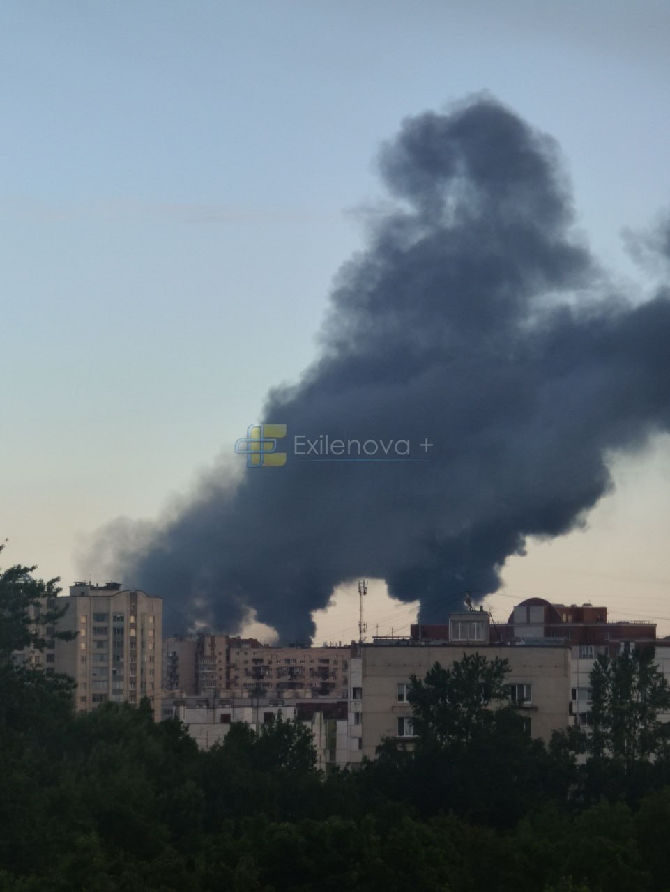 Drones strike oil terminal in St. Petersburg, triggering massive fire