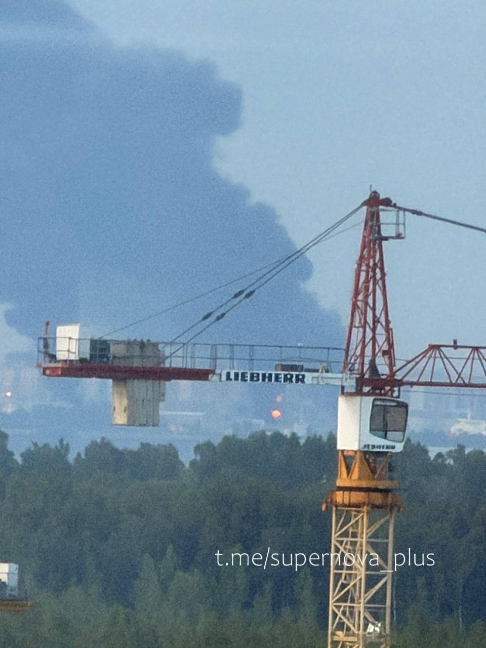 Drones strike oil terminal in St. Petersburg, triggering massive fire