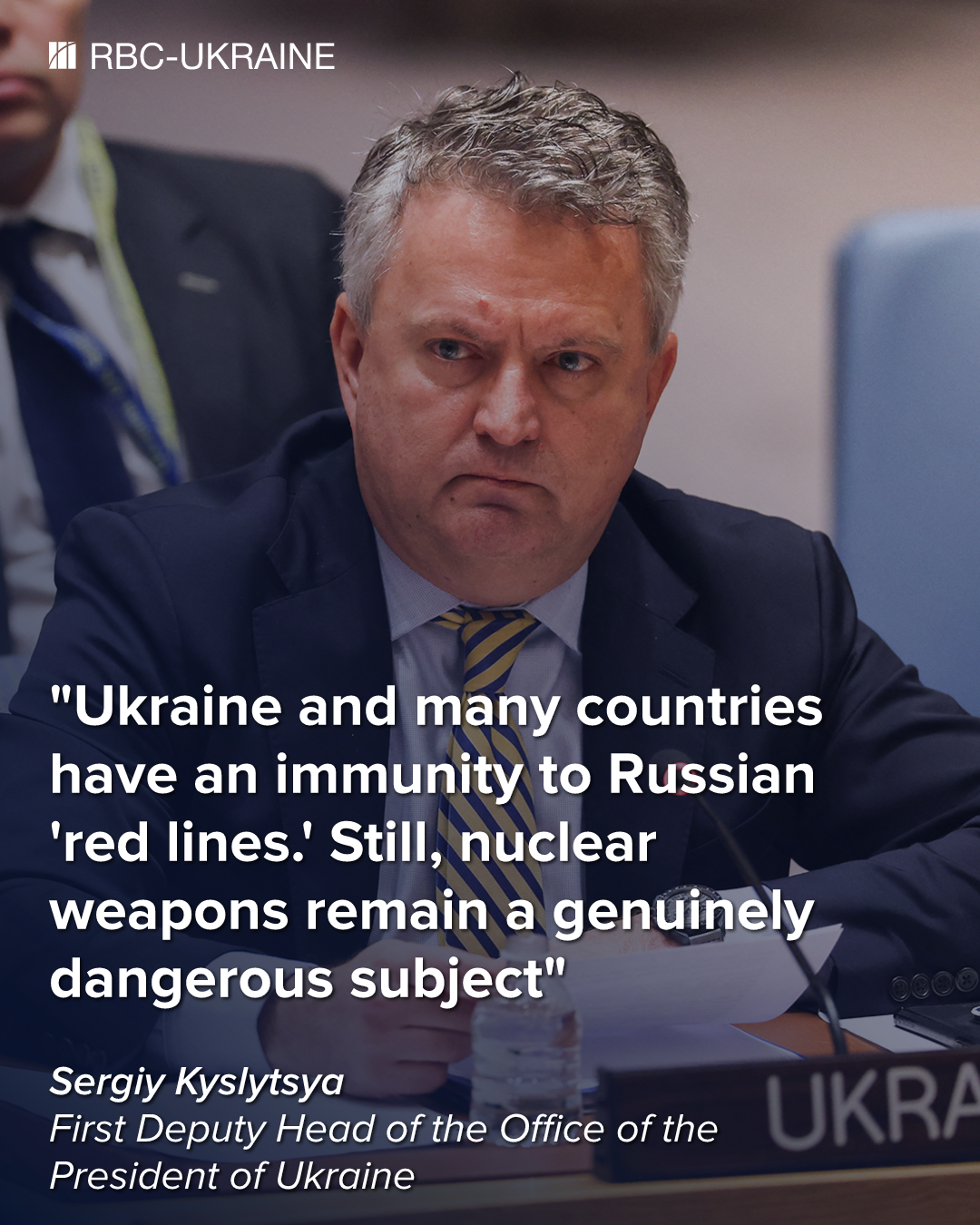 'Trump said today's Putin is not the same as he was a year ago.' Interview with top Ukrainian diplomat Kyslytsya
