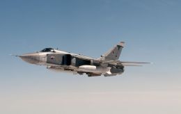 Ukraine destroys Russian Su-24 bomber at Crimea airbase