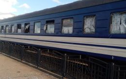 Russian attack damages train with people on board in Ukraine's Sumy (photos)