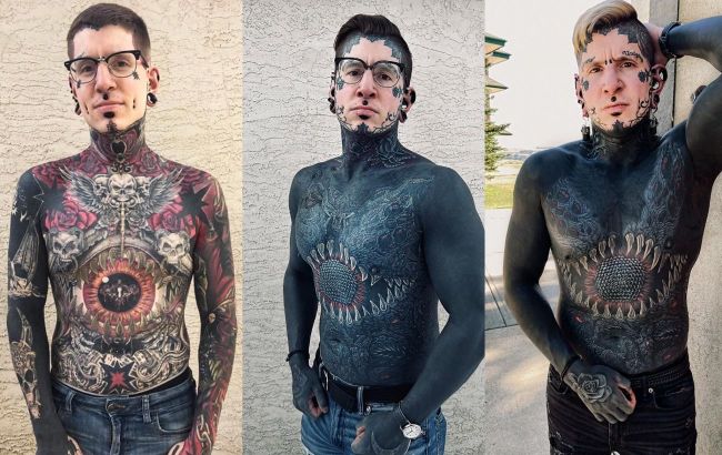 Man spends hundreds of thousands of dollars tattooing 95% of his body