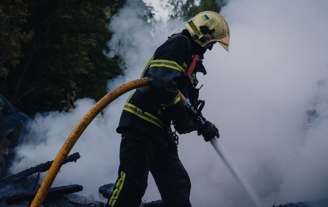 Homes damaged and fields on fire: Russian strike hits Ukraine's Cherkasy region (photos)