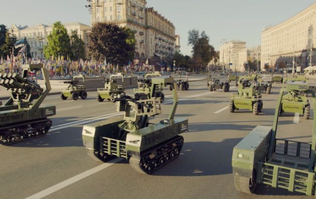 Ukraine holds first drone parade on Independence Day: Meet ground robots