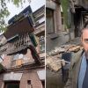 American filmmaker injured as balcony crashes down in heart of Kyiv (video)