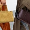 Suede and sharp lines: This season's must-have handbags