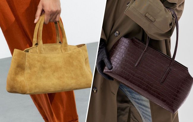 Suede and sharp lines: This season's must-have handbags