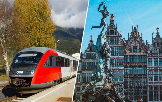 Top most convenient railway routes between European cities